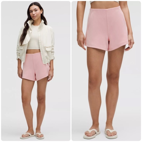 New! Lululemon Softstreme Kick-Flare Mid-Rise Short 4’ 🌸 size 8 Hotty Hot Shorts - Picture 1 of 13